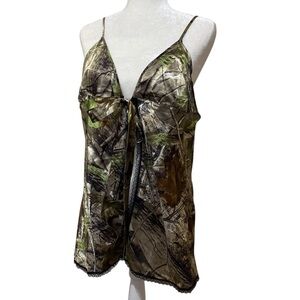 NATURAL REFLECTIONS REALTREE Camo Babydoll Slip Dress